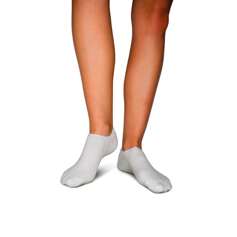 Image of White No-Show Socks