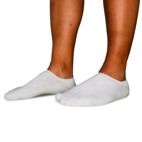 Image of White No-Show Socks